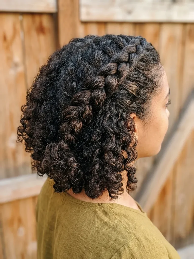 Curly Dutch Braid