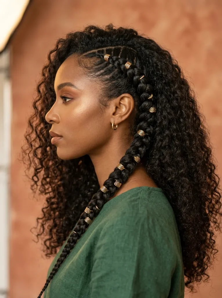 Curly Goddess Braid