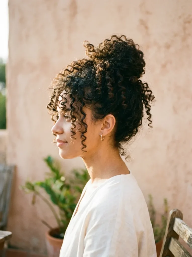 Curly Pineapple Style