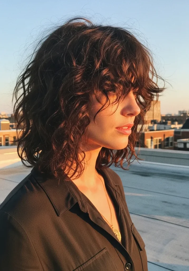Curly Shag Cut