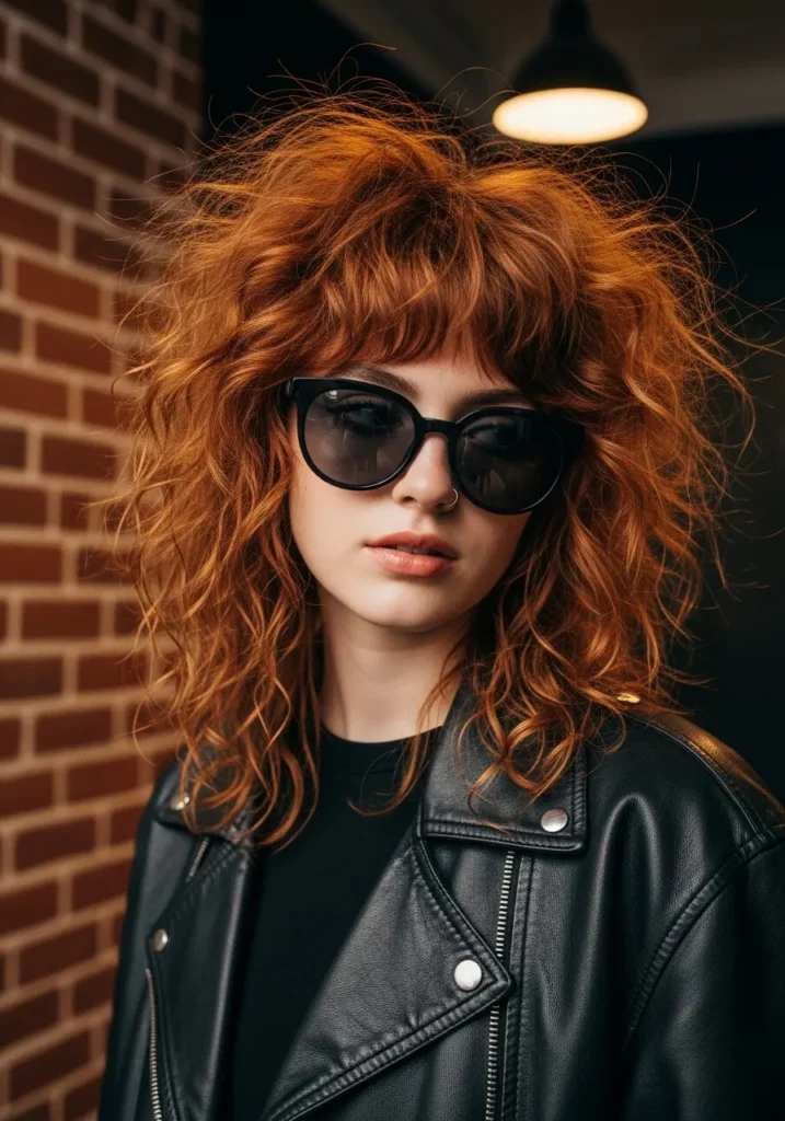 Curly Wolf Cut