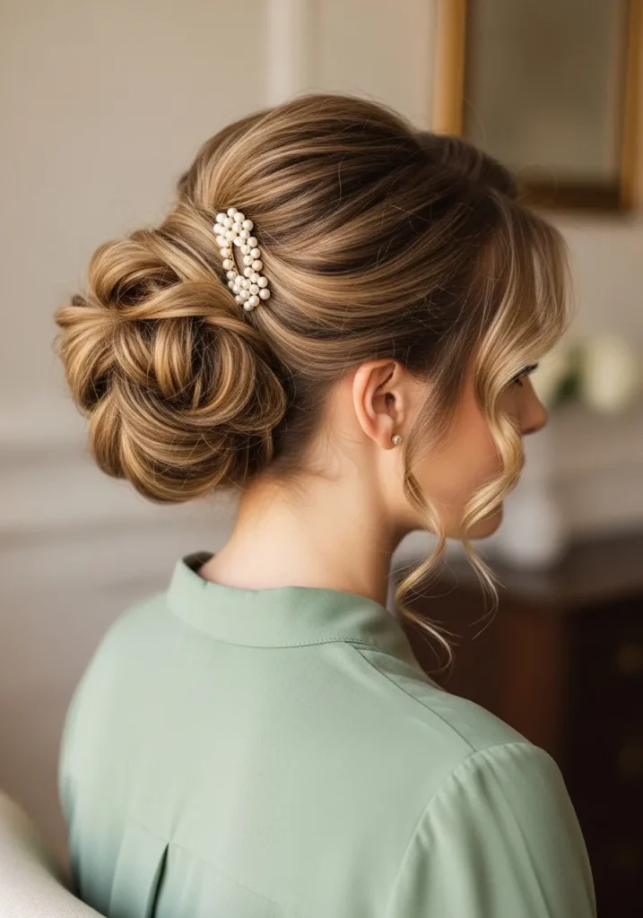Curly French Twist