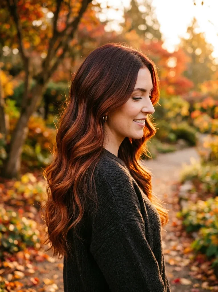 Deep Auburn Balayage