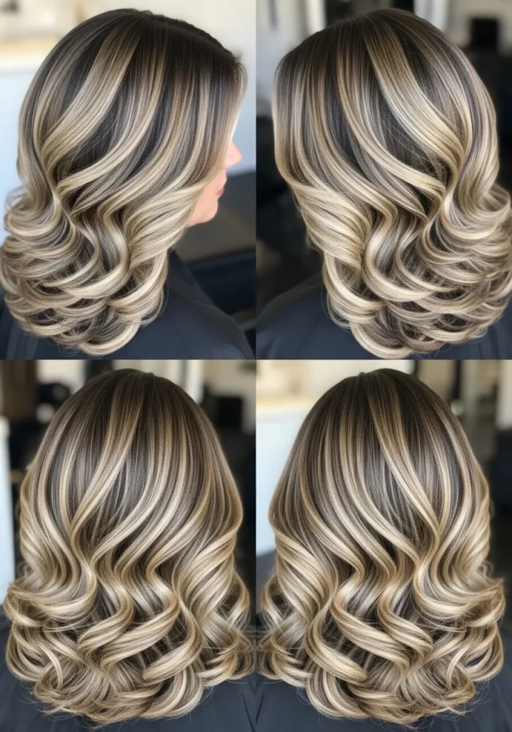 Dimensional Blonde Balayage with Lowlights