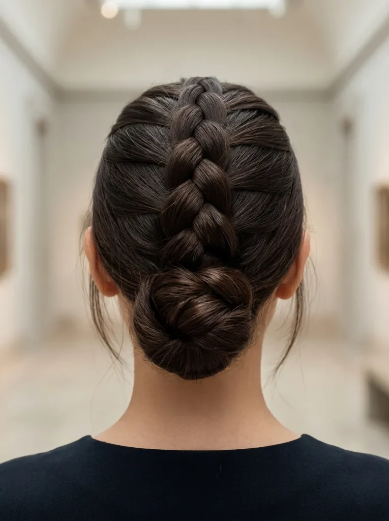 Dutch Braid Bun