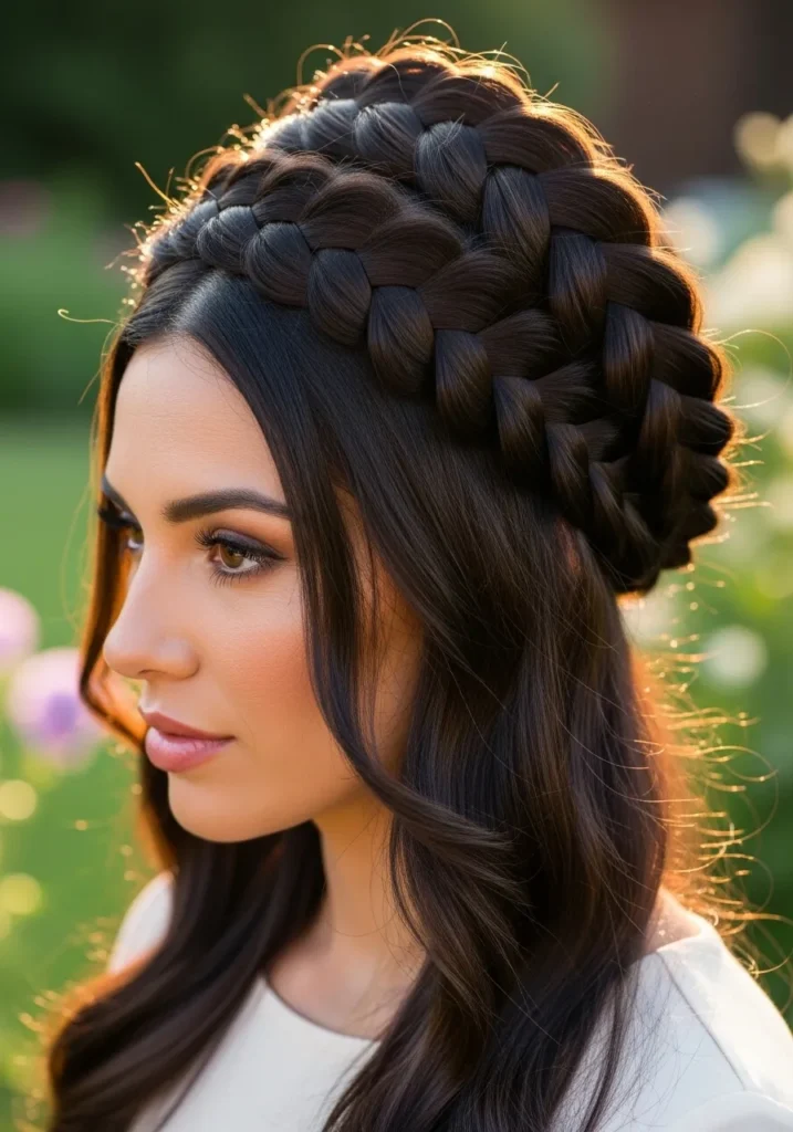 Dutch Braid Crown