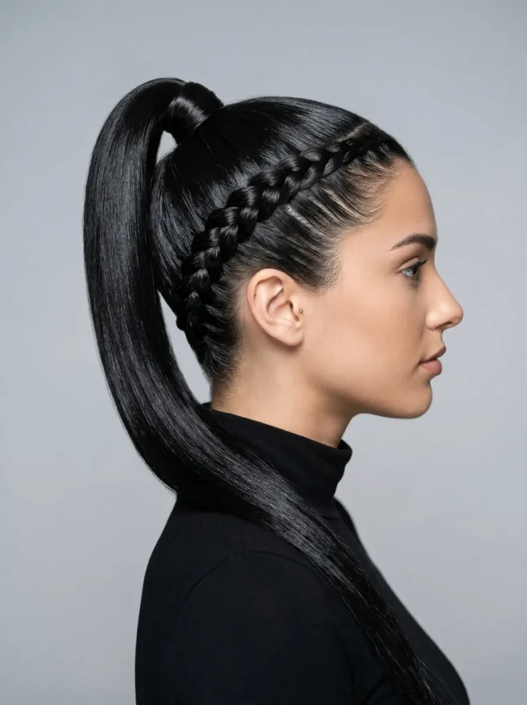 Dutch Braid Ponytail