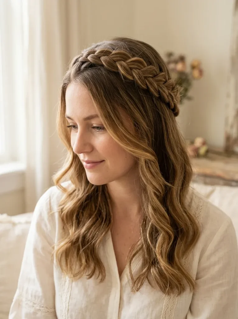 Dutch Braided Half Halo