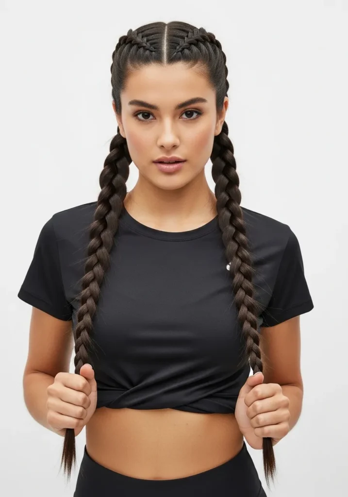 French Braid Pigtails