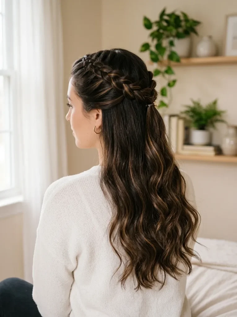 Half-Up Dutch Braid