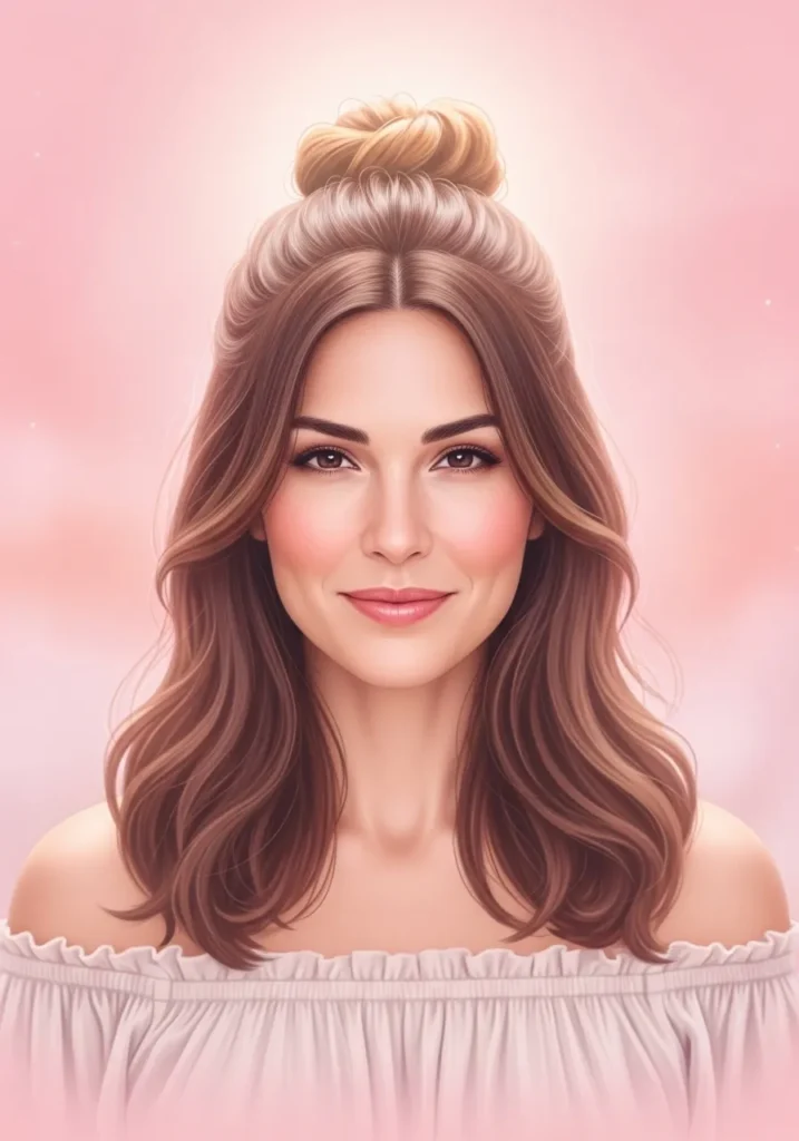  Half-Up Bun
