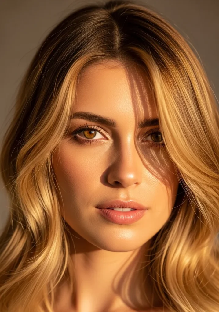 Honey Blonde Curtain
