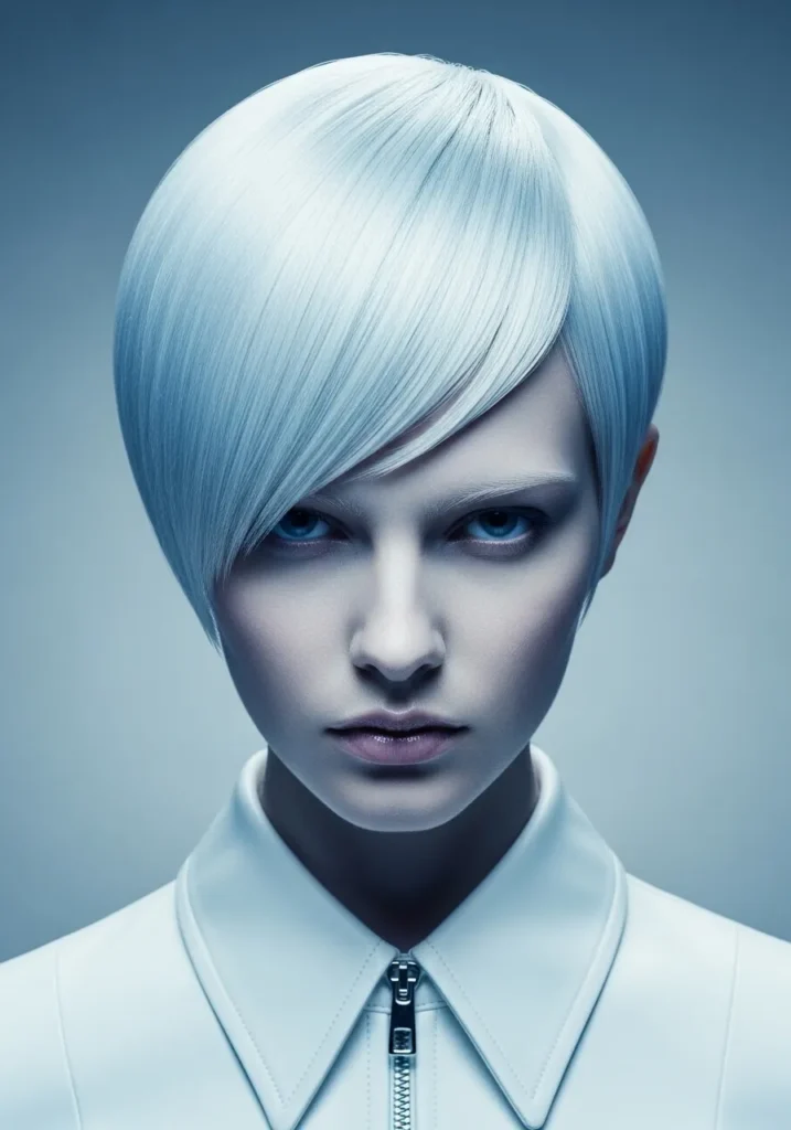 Icy Bleached Pixie