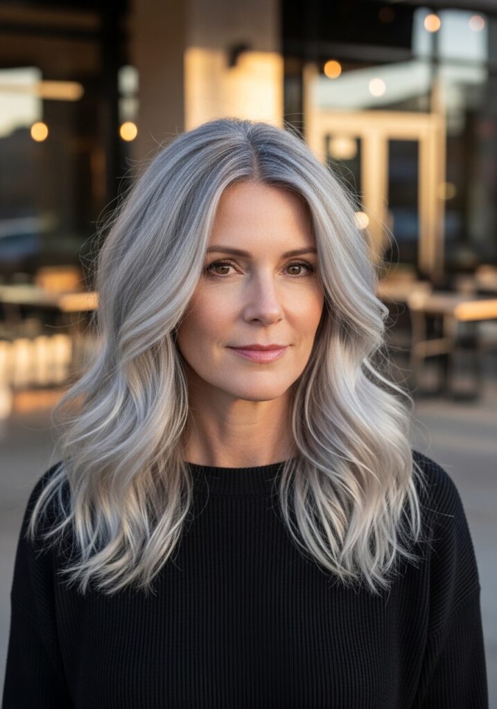 Lived-In Silver Balayage
