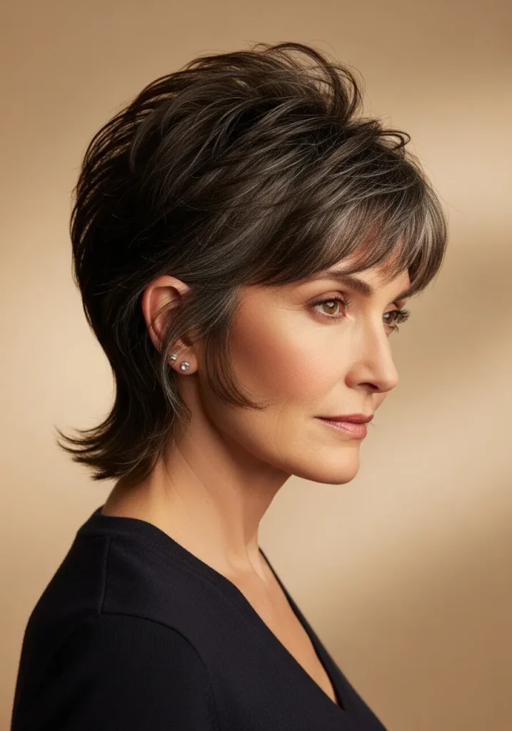 Long Pixie with Sideburns
