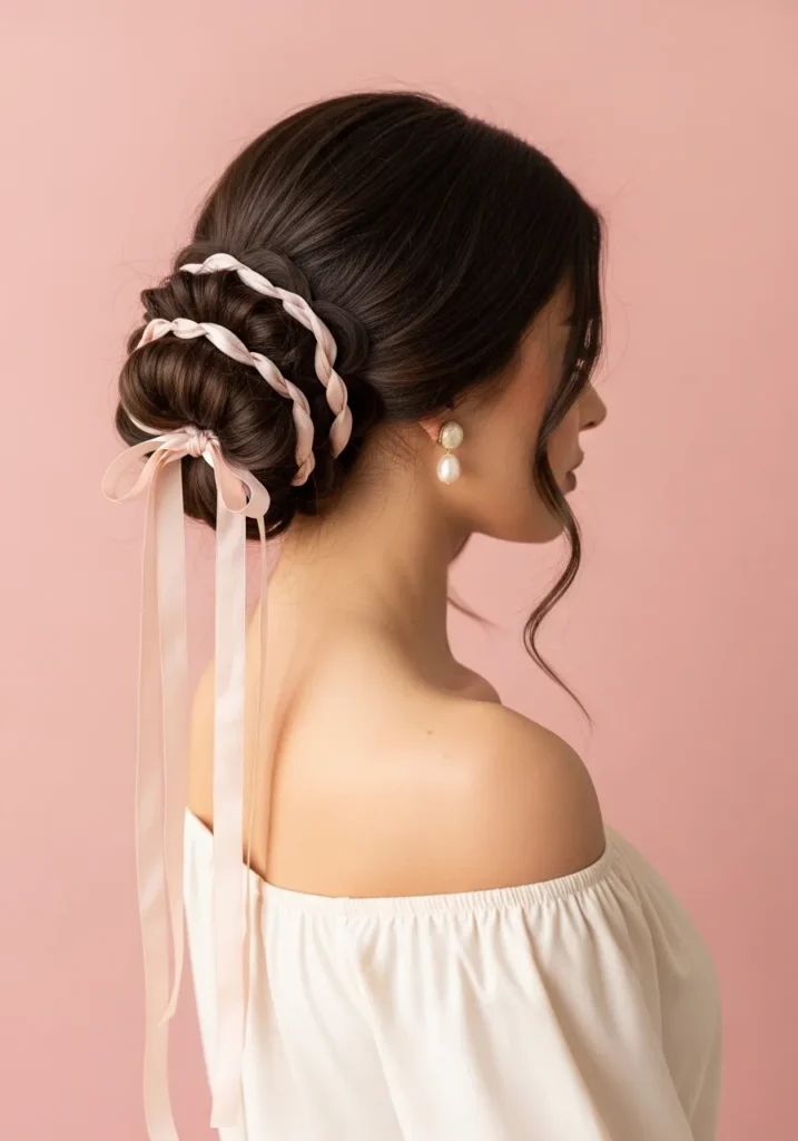 Looped Ribbon Bun
