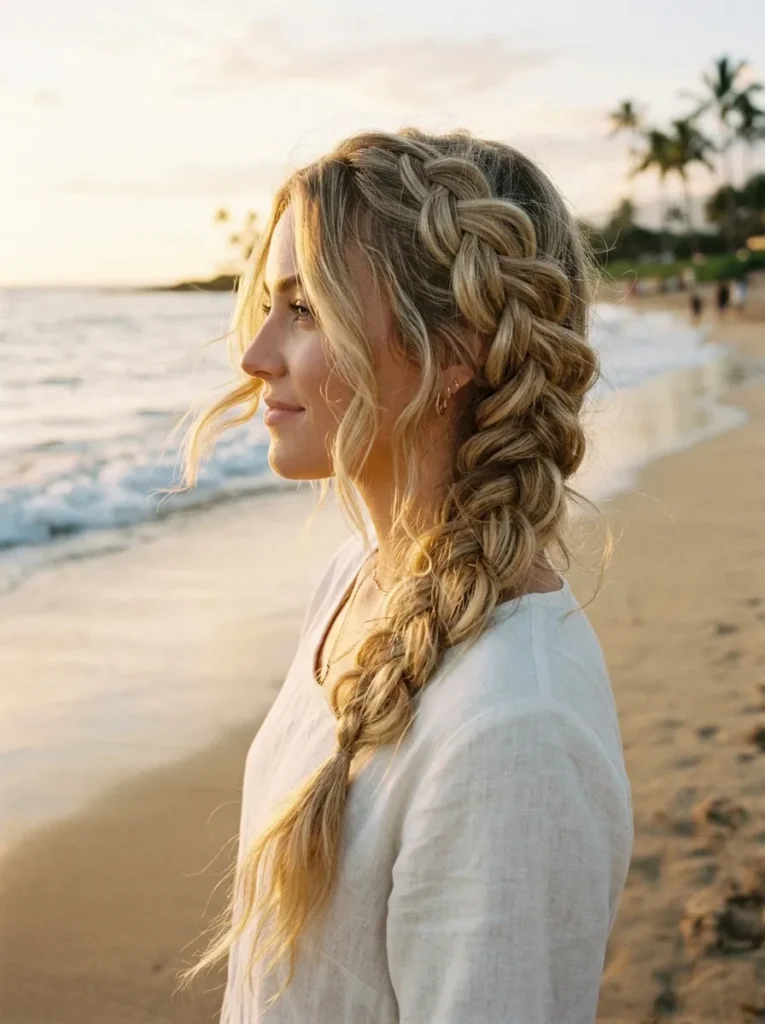 Loose Boho Dutch Braid