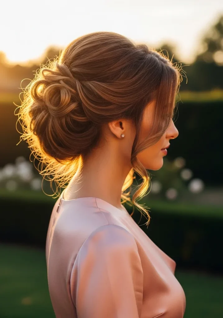 Loose Curly Updo