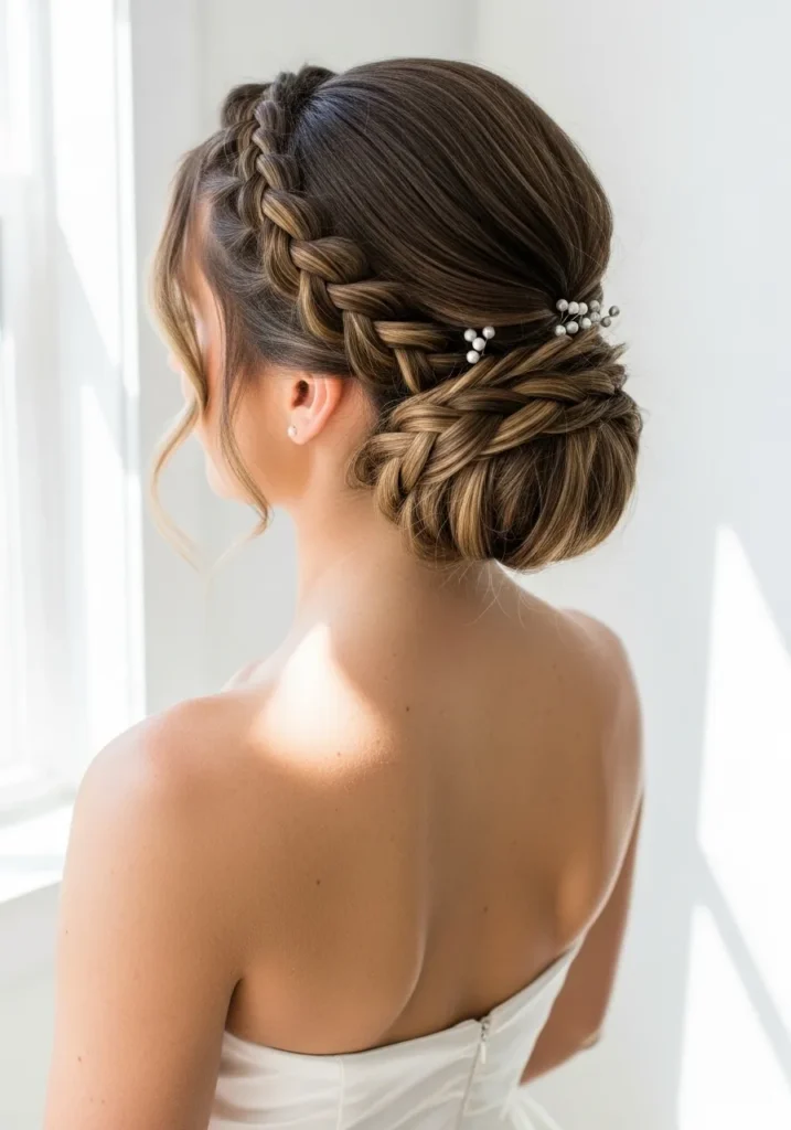 Low Braided Bun