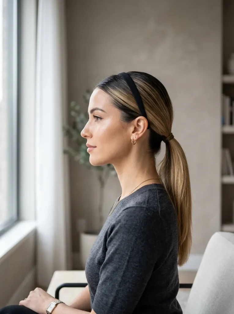 Low Ponytail Headband