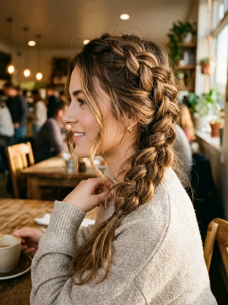 Messy Dutch Braid