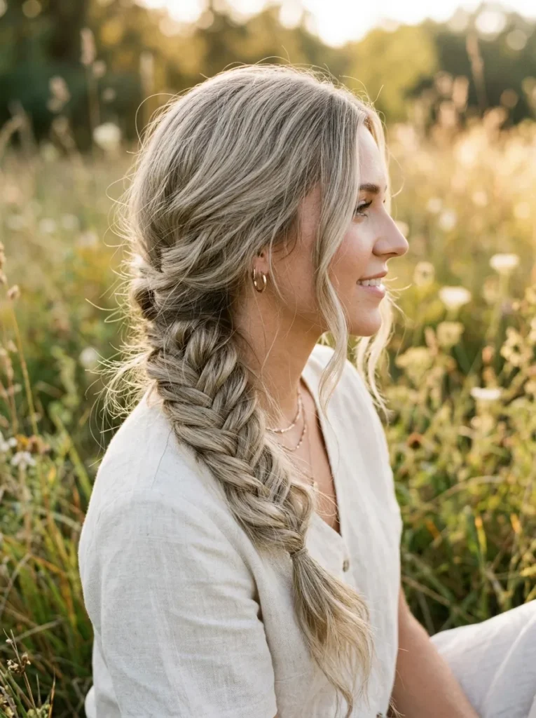 Messy Fishtail Braid