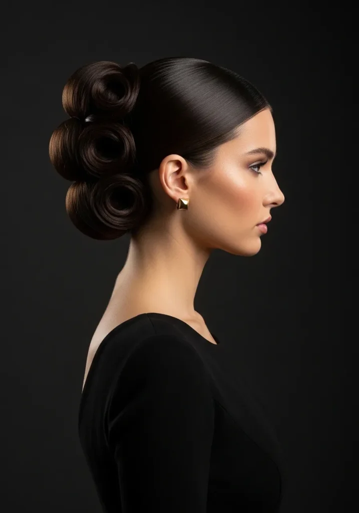 Modern Rolled Updo