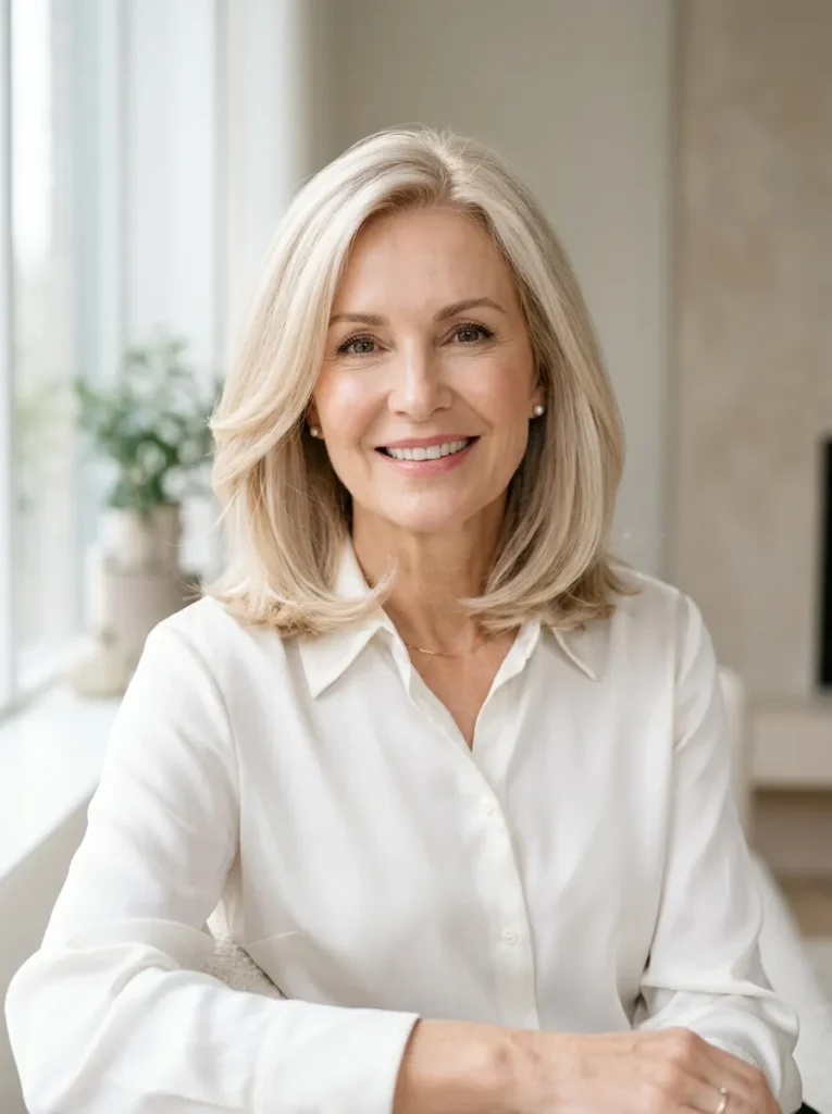 Pearl Blonde Lob