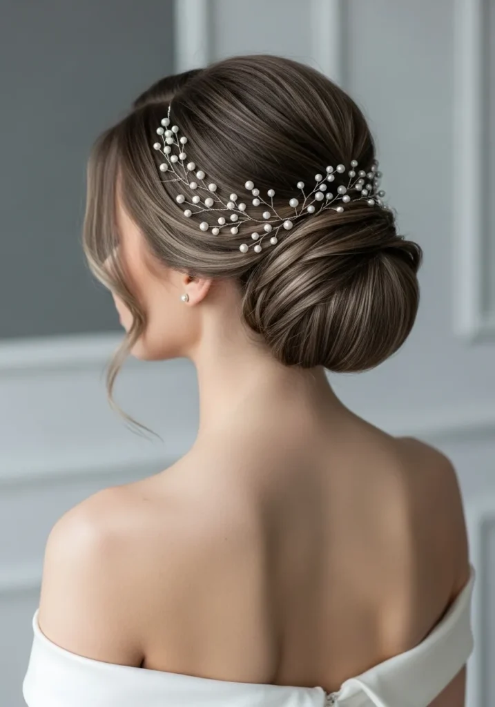 Pearl Embellished Updo