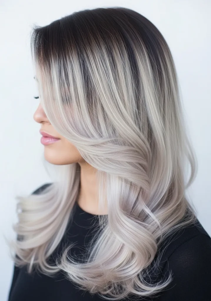 Pearly Blonde Balayage