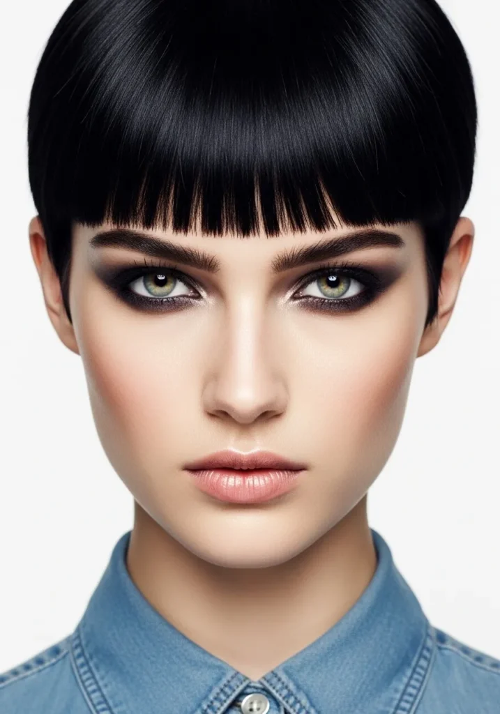 Pixie With Bold Bangs