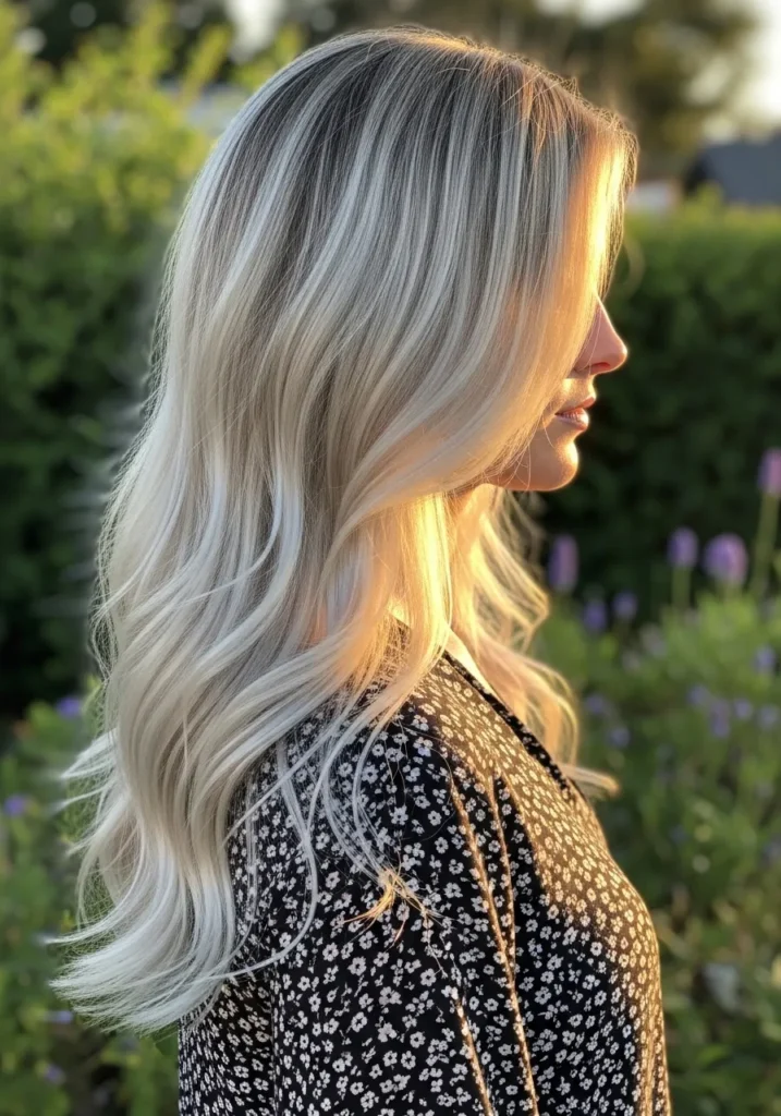 Platinum Balayage Waves