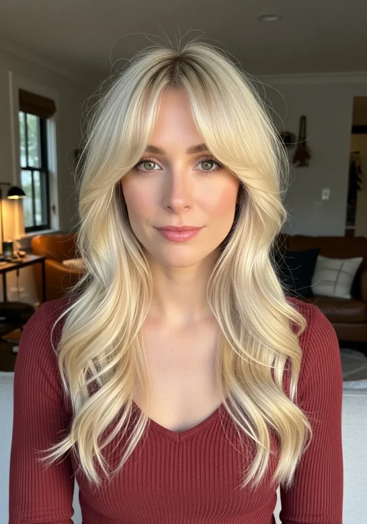Platinum Curtain Bangs