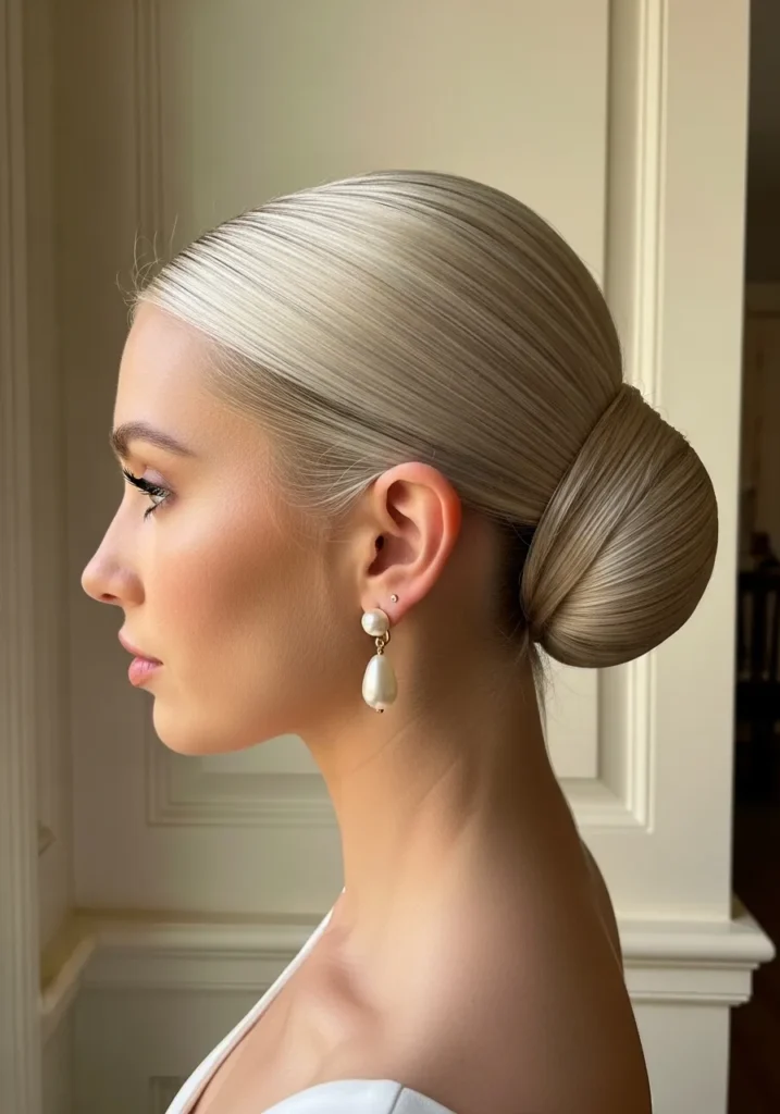 Platinum Low Bun