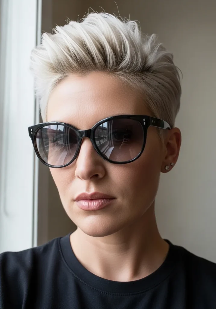 Platinum Pixie Cut