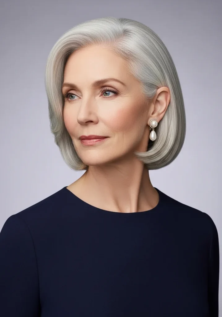 Polished Ear-Length Cut
