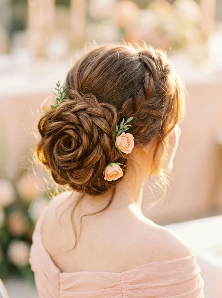 Romantic Rose Bun