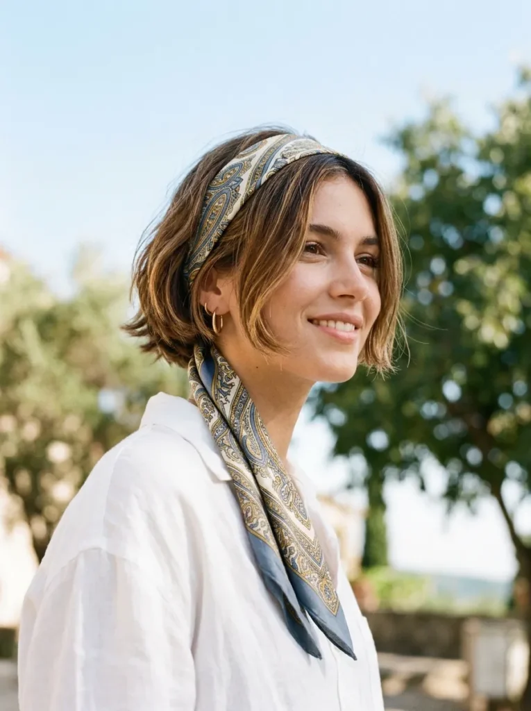 Scarf-Wrapped Headband