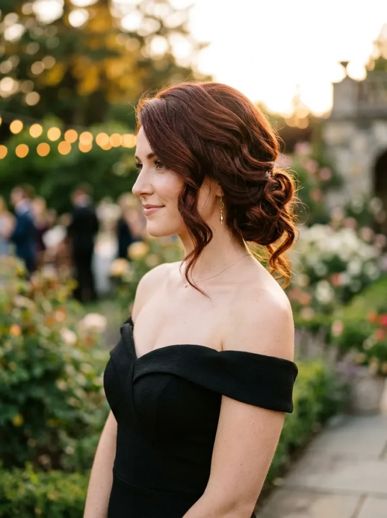 Side-Swept Low Bun