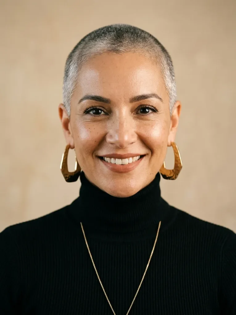 Silver Buzz Cut