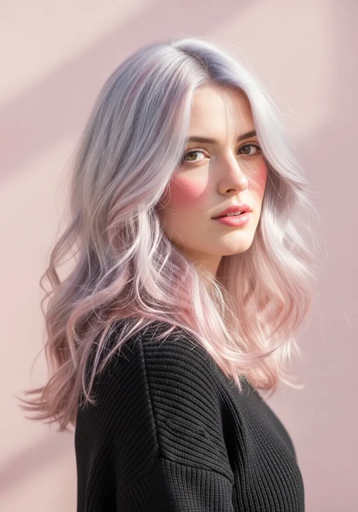 Silver Rose Pastel