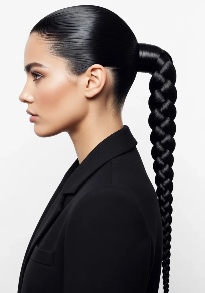 Sleek Braided Ponytail