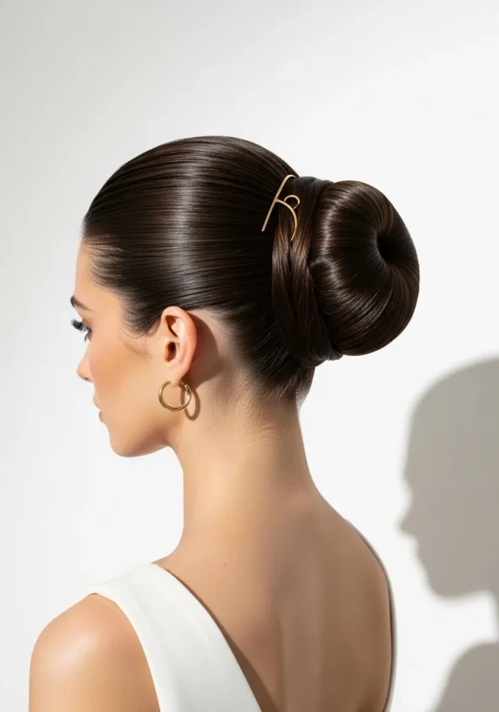 Sleek Bridal Chignon