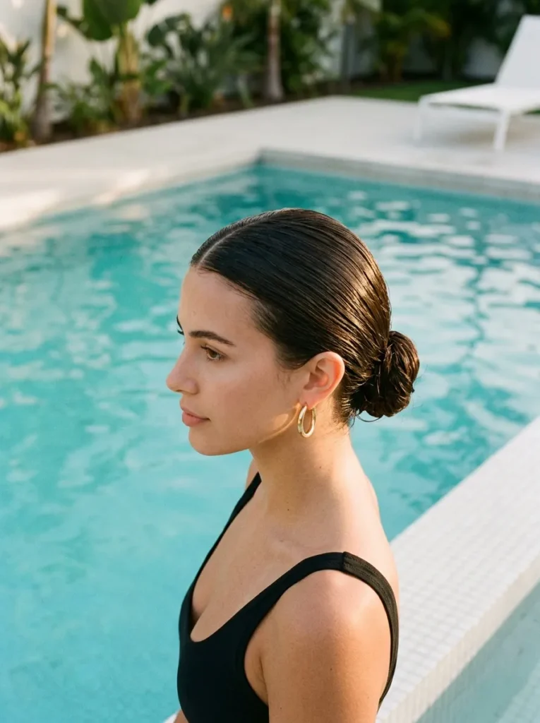 Sleek Wet Bun