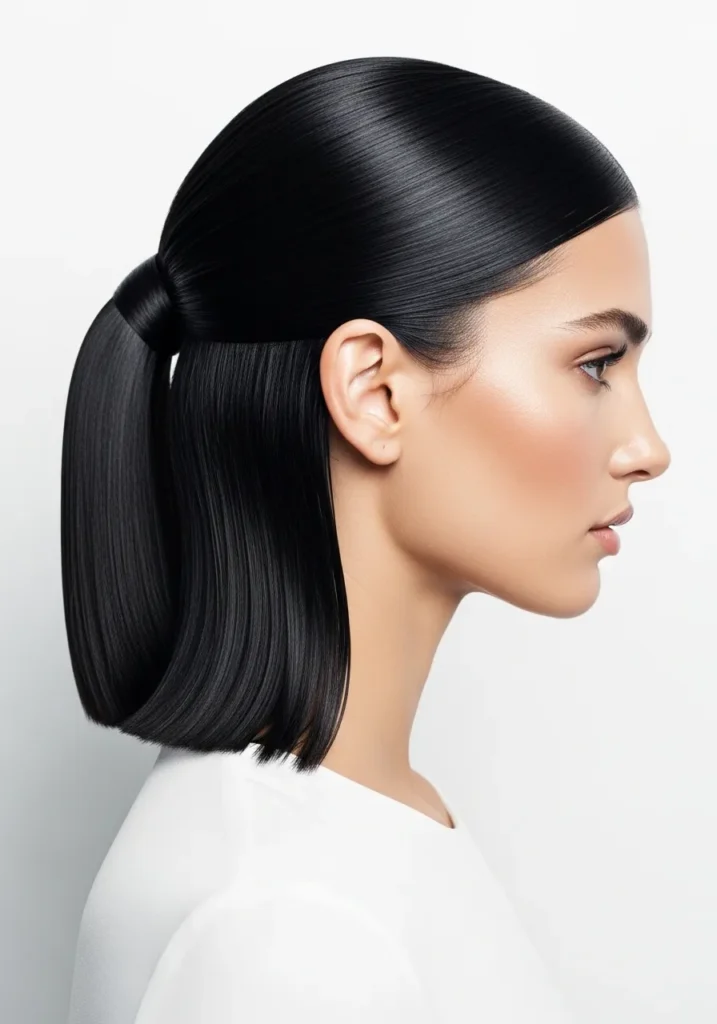 Sleek Low Ponytail