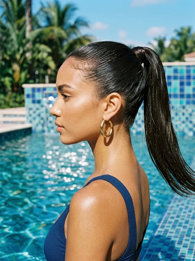 Slick-Back Ponytail