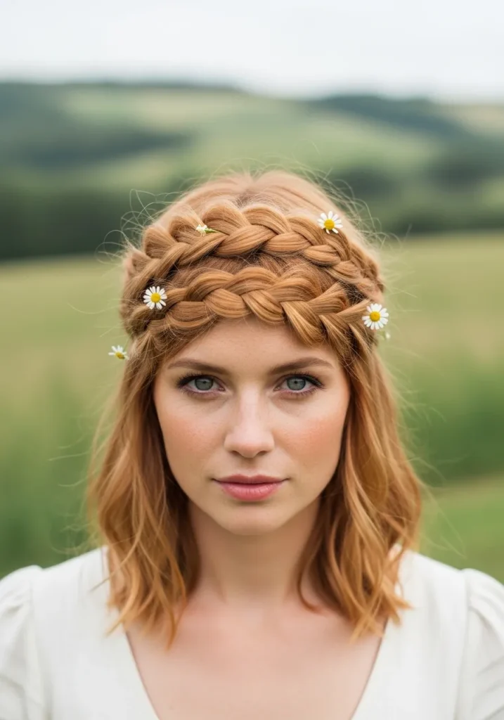 Soft Milkmaid Braids