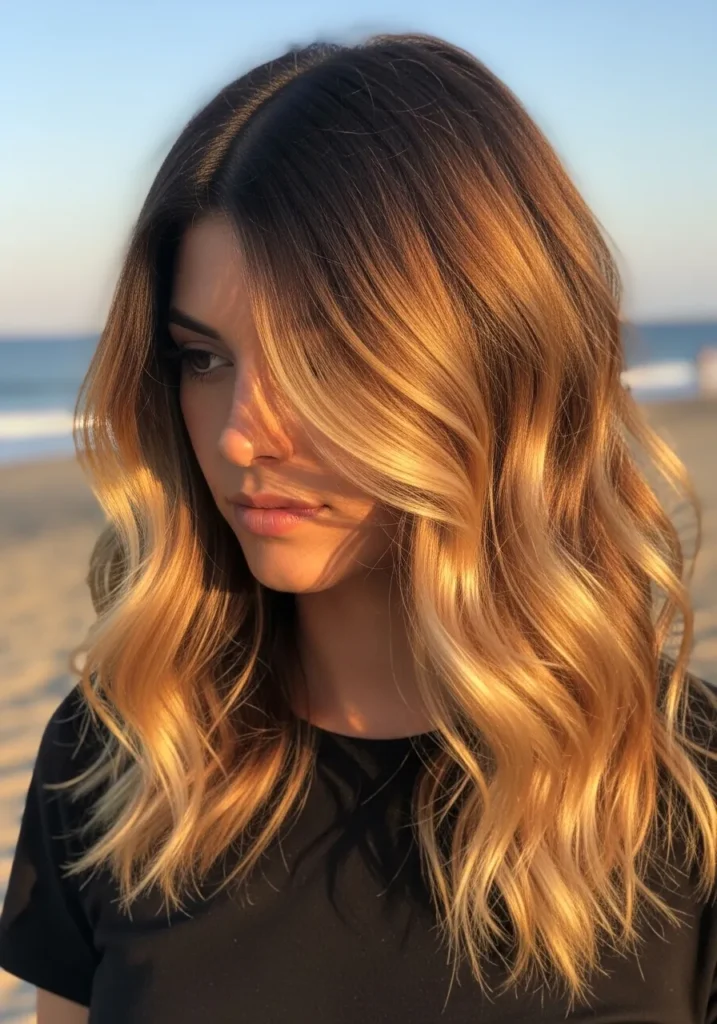 Sun-Kissed Blonde Balayage for Summer