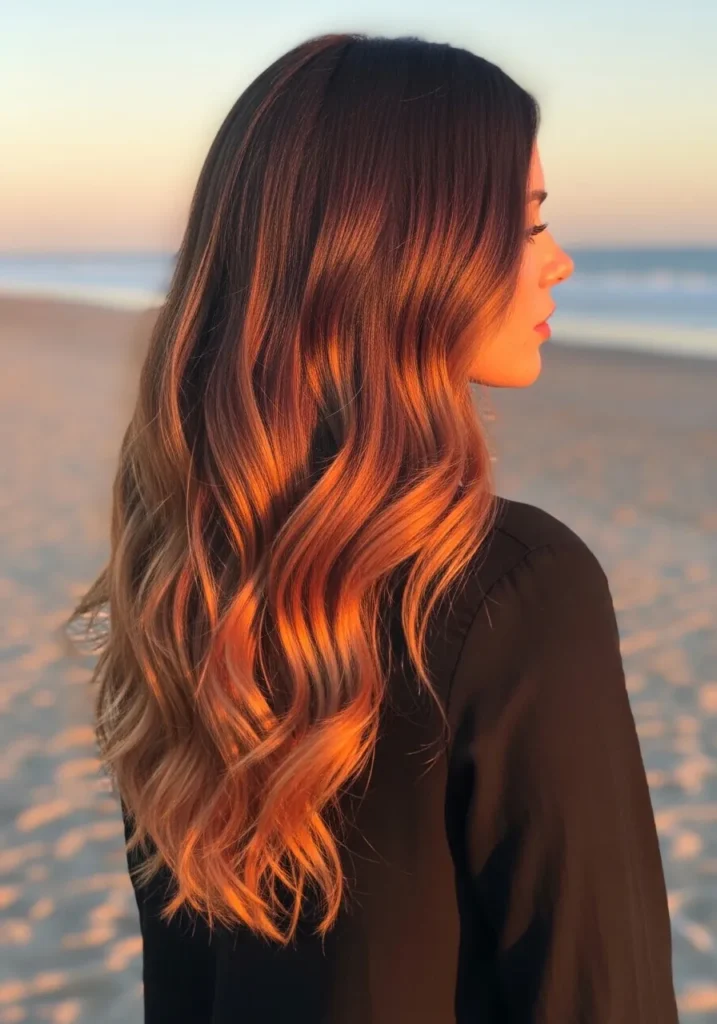 Sunset Copper Balayage