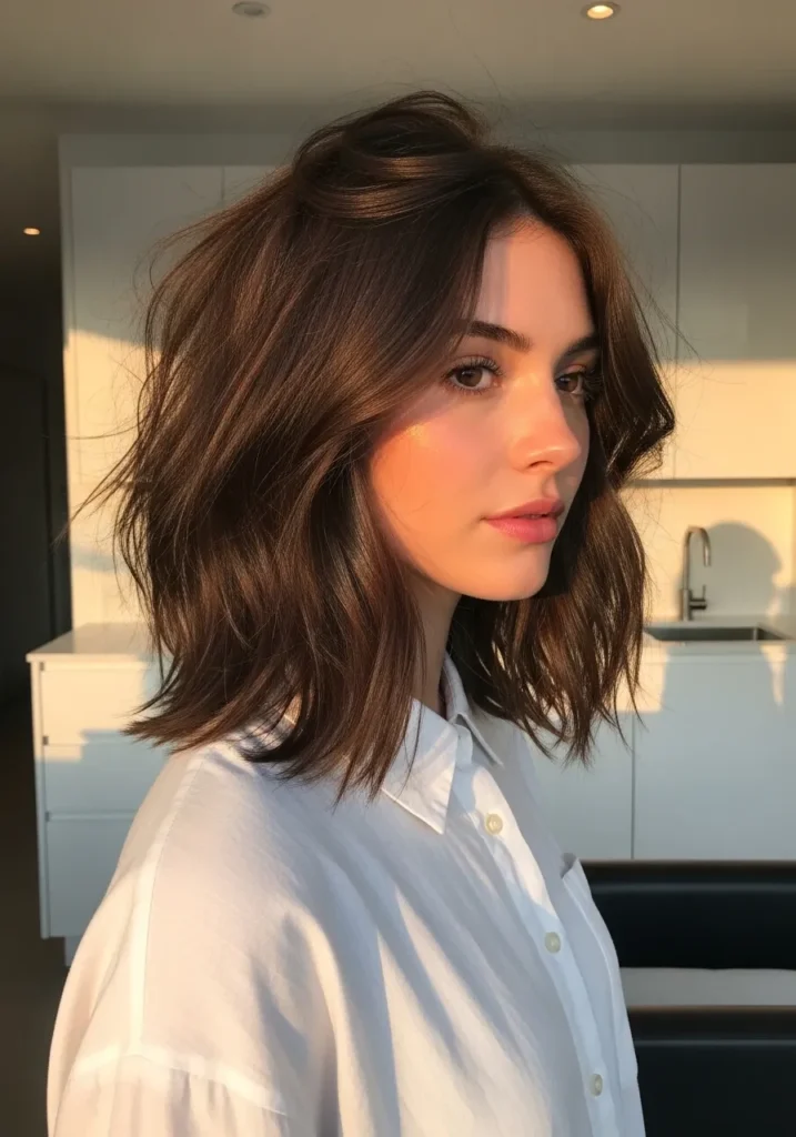 Tousled Layered Lob